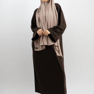 Breezy Elegance Dress Chocolate