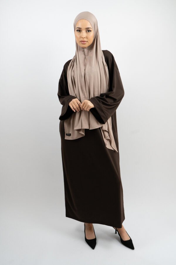 Breezy Elegance Dress Chocolate